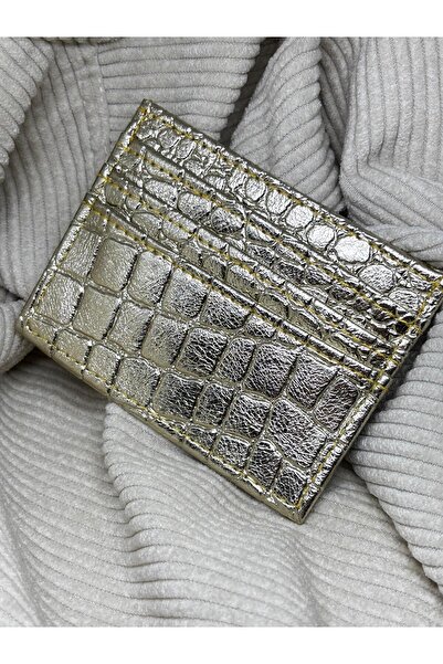 bijoux uniques Gold Shiny Women's Card Holder Wallet