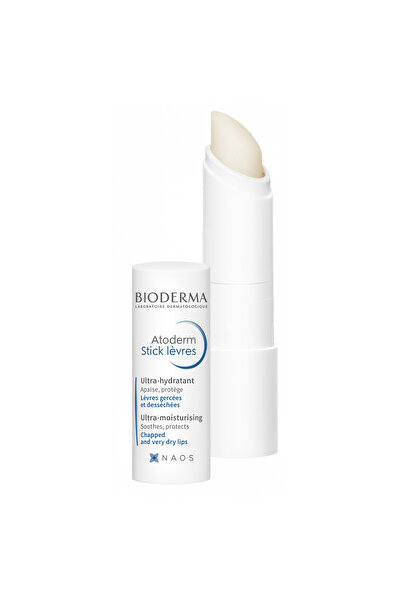 Bioderma Balsam de buze Atoderm, hidratant, pentru buze uscate și crăpate, 4g