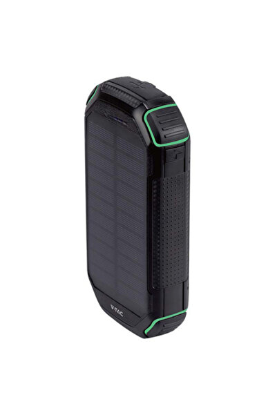 V-TAC Baterie externă solară 30000mAh 15W Wireless PD20W USB-C USB MicroUSB L...