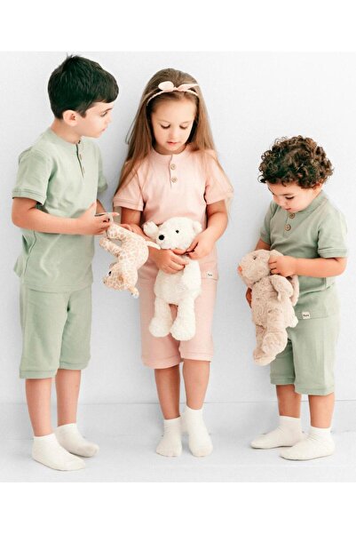 dura kidz Pistachio color pajamas for boys and girls made of soft cotton.
