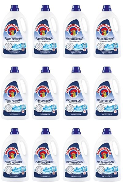 chante clair Set of 12 x Deep cleaning liquid laundry detergent, Chanteclair, 1575ml, 35 washes