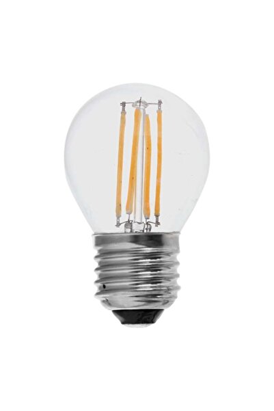 V-TAC Bec LED cu filament E27 G45 4W, Alb cald 3000K, 400 lm