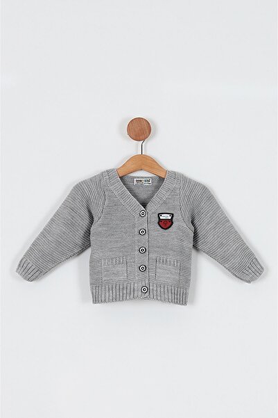 babynow BabyNova Κεντητή Ανδρική Ζακέτα Πλεκτή