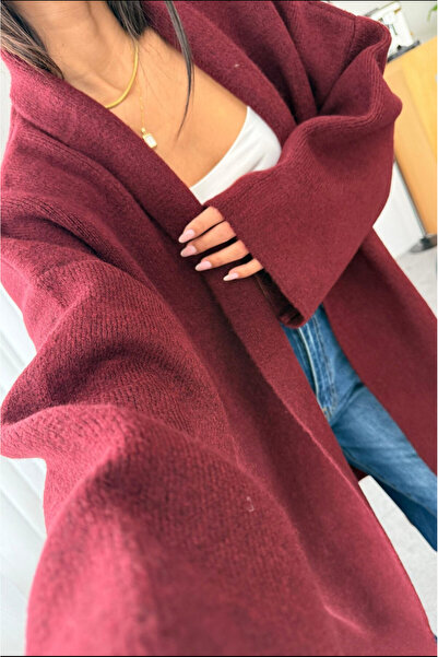 Bak'ap Premium Trend Winter Long Wool Cardigan