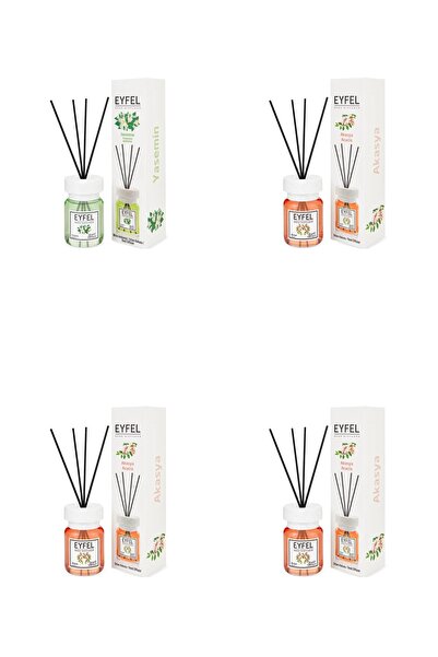 Eyfel Set 4 Mixt: 1x Odorizant camera bete , Iasomie, 120 ml, 3x Odorizant camera bete , Acacia, 120