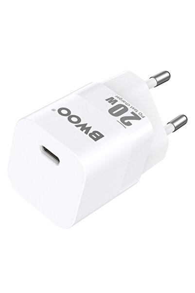 Bwoo Încărcător de perete USB-C PD de 20W, Alb