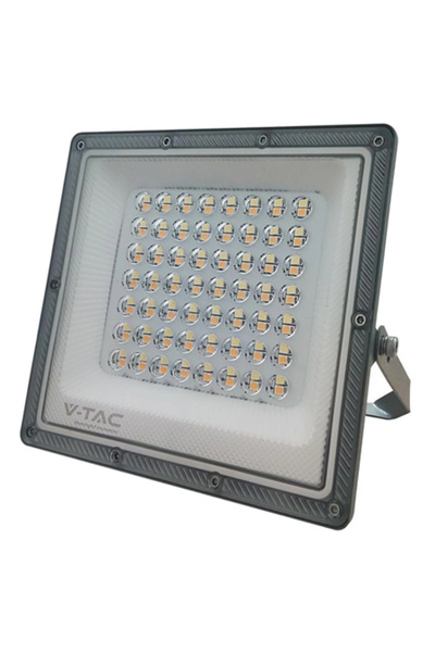 V-TAC Proiector LED SMD 50W 3-în-1 IP65 cu cablu, Gri