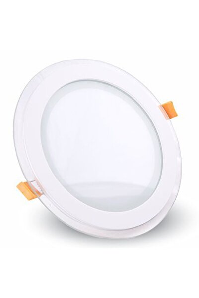 V-TAC Plafonieră LED rotundă încastrată 18W 6000K Alb Rece Sticlă