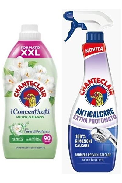 chante clair Set 2 Chanteclair Mixt: 1x rufe Mosc Alb , 1800 ml, 90 spalari, 1x anticalcar extra-parfumat , 625 m