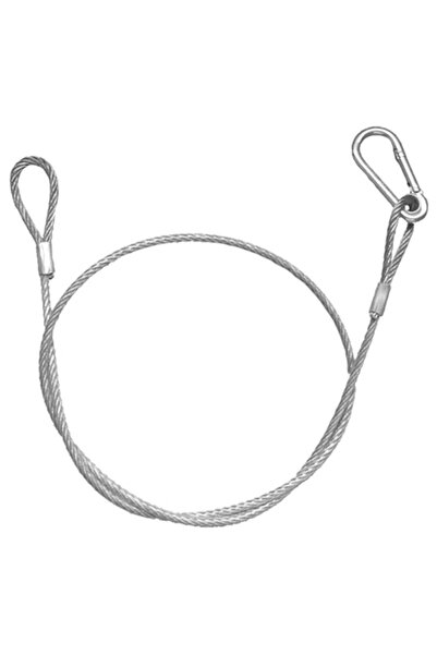 Afx Cablu de oțel cu carabină, 87 cm, 4 mm
