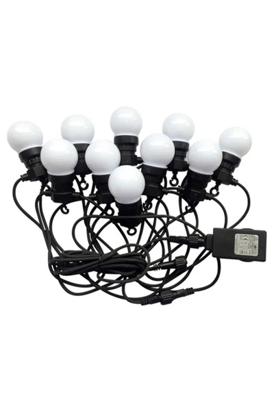 V-TAC Ghirlandă luminoasă LED festivă IP44, 5m, 5W, 3000K Alb Cald, 10 becuri