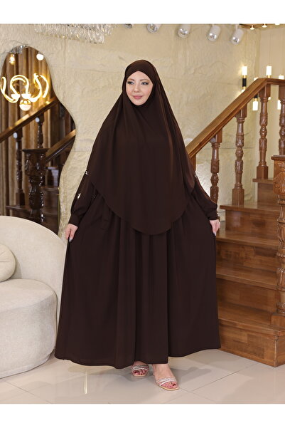 sham moda Ferace Sufle Peçe Takım kol nakışlı (ÜÇ PARÇA SET)