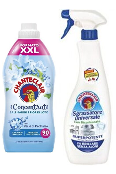 chante clair Set 2 Chanteclair Mixed: 1x Sea Salts Lotus Flowers laundry detergent, 1800 ml, 90 washes, 1x Universal Spray