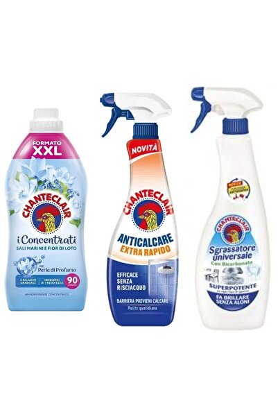 chante clair Set 3 Chanteclair Mixt: 1x rufe Saruri Marine Flori Lotus , 1800 ml, 90 spalari, 1x anticalcar extra