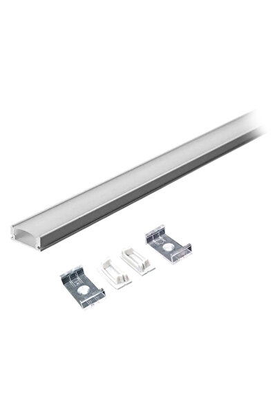 V-TAC Profil LED din aluminiu alb de 2m, 23,5 x 10 mm, cu difuzor