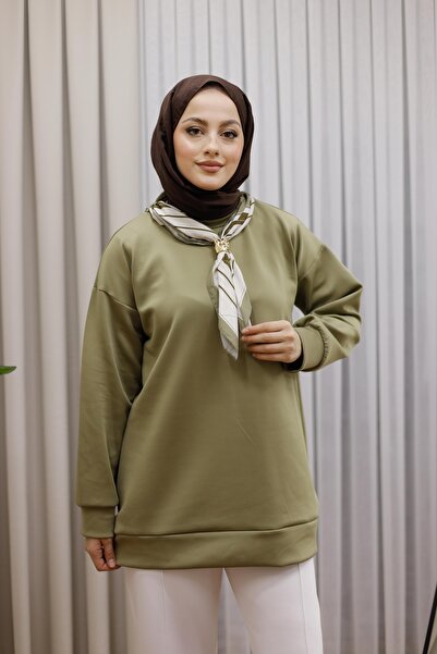 MOONSC Tunic with Necklace Scarf