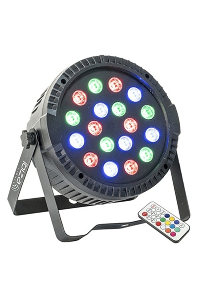 Ibiza Light IBIZA ThinPAR RGB LED PAR Light 18x1W with Remote Control