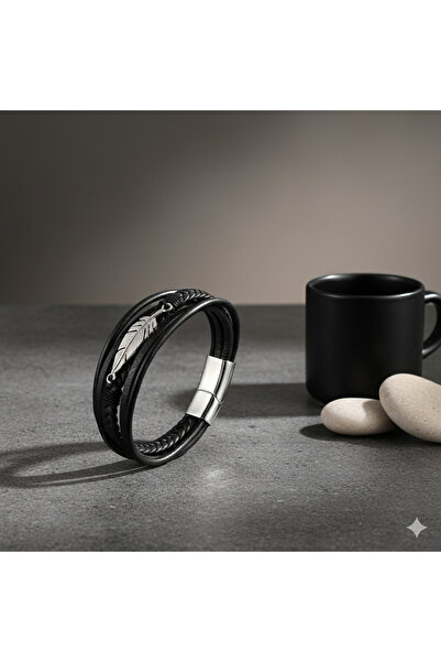 Kaan Accessoire Vector Feather Detail Free Spirit Bracelet