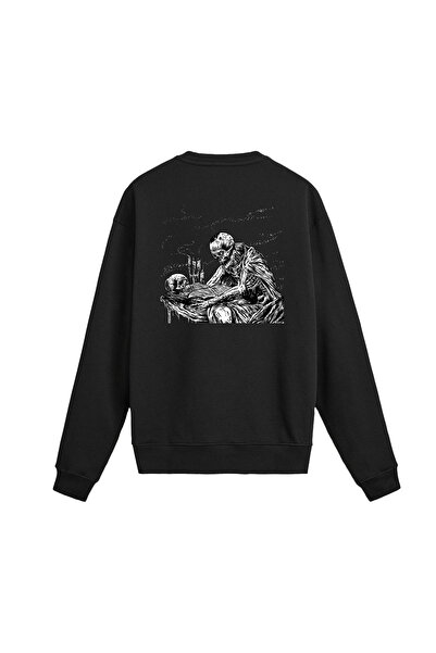 Colermi سترة بتصميم هيكل عظمي من نوع ديث ميتال رقم مطبوع