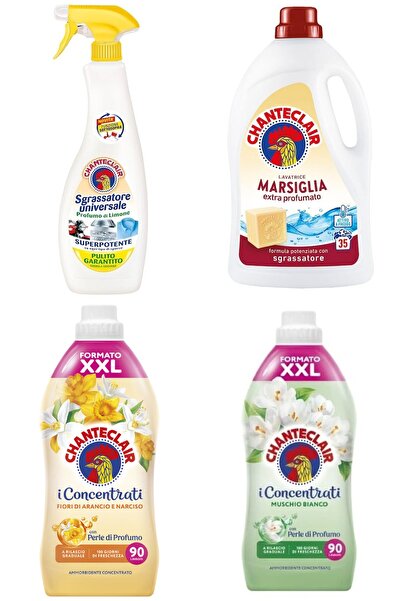 chante clair Set 4 Chanteclair Mixt: 1x universal Lamaie , 600 ml, 1x lichid rufe Marsilia, , 1575ml, 35 spalari,