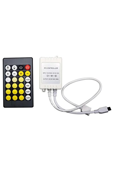 V-TAC Controler alb pentru bandă LED cu 24 de butoane, DC 12-24V, 6A