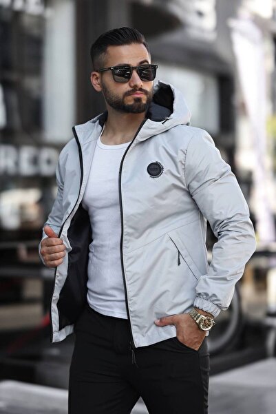 Bossago Men's Hooded Water and Windproof Transitional Jacket