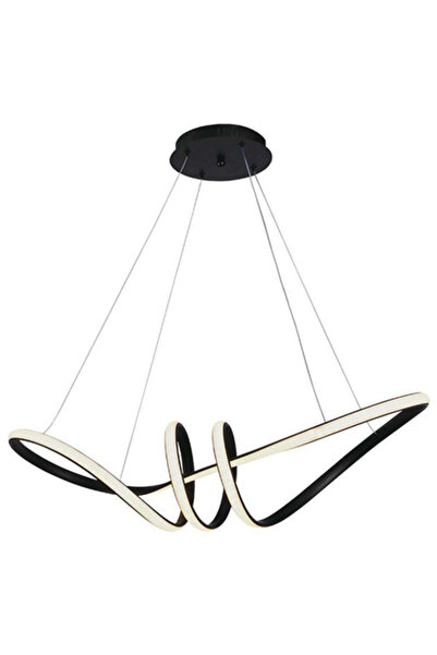 V-TAC Lustră LED 24W 3000K Alb Cald Negru 72x30 cm 3240 lm IP20