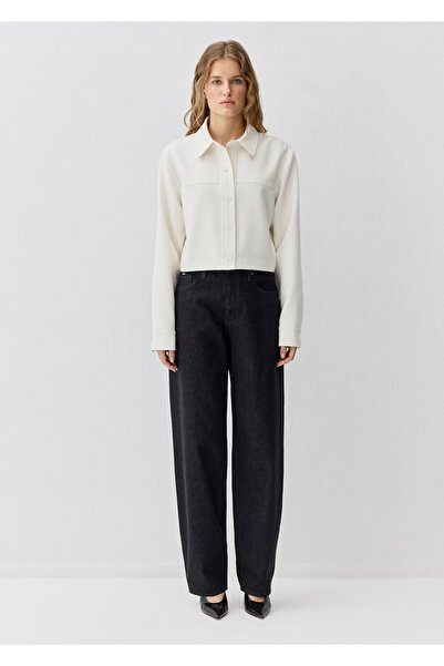 Mavi Crop Shirt (Can Be Used Like a Jacket)