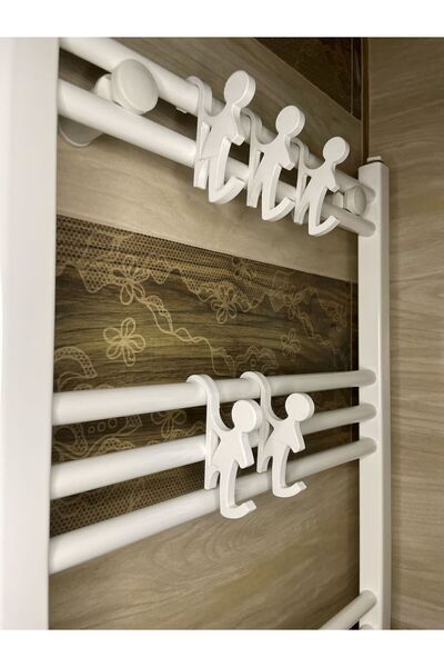 Lara Design House 5 Li Havlupan Askısı-Havlupan Askı aparatı-Havlu Bornoz Ask...