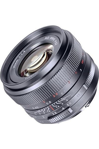 7artisans Obiectiv manual Canon RF gri titan, cadru complet, 35 mm F1.4 Mark III