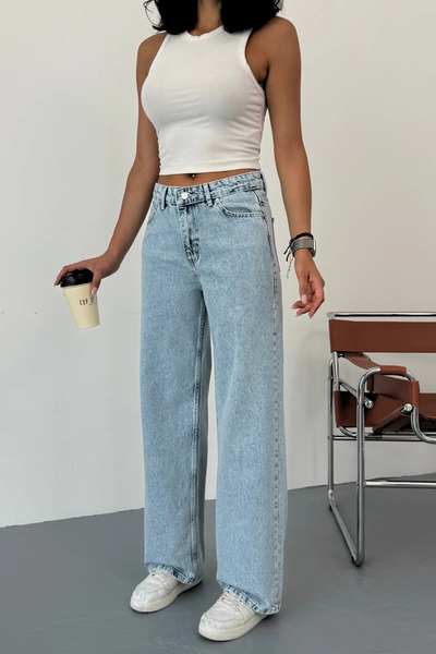mooishan Pantaloni largi din Lycra pentru femei, stil Palazzo, noi
