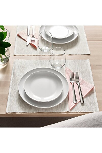 IKEA GODMIDDAG Side plate, white, 20 cm