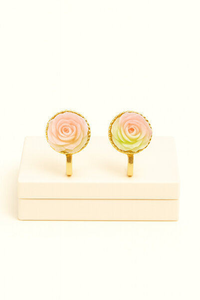 MakeWell Compression Children's Earrings with Rose Design for Non-Pierced Ears