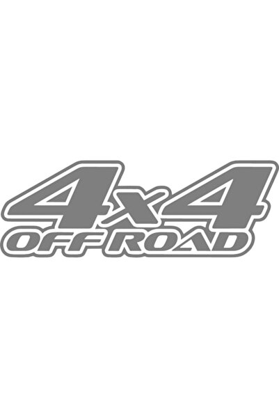 Oracal Sticker decorativ auto "4x4 off road'', 25x12cm, gri
