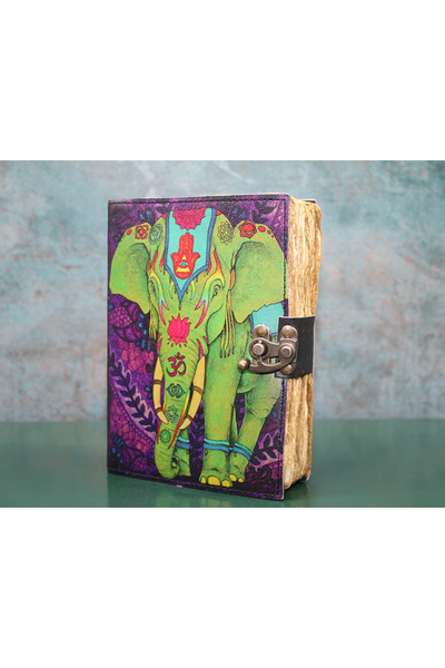 KTT Elephant Design Leather Notebook Stylishly Designed Functional Product