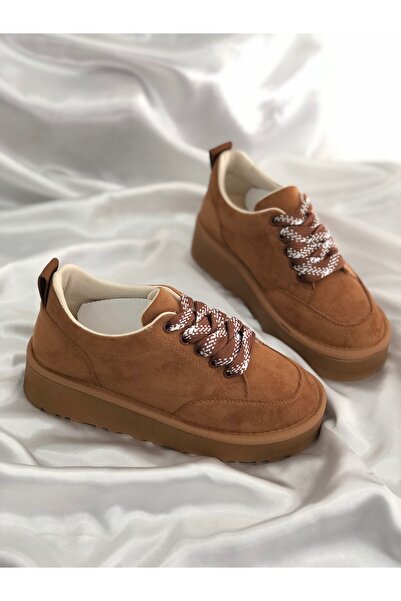 Hg Ayakkabı GALİNDA TABA SÜET YÜKSEK TABAN MEVSİMLİK AYAKKABI