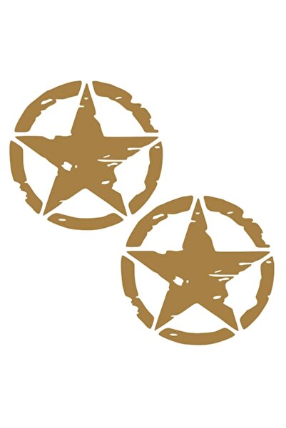 Oracal Set doua Stickere decorative, Auto, Tuning, star, PVC autocolant, 30cm, cupru