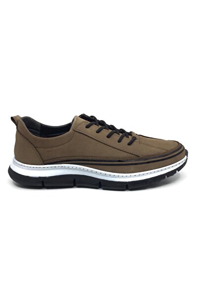 Taşpınar Ayakkabı Baykara 100% Genuine Nubuck Leather Men's Casual Comfortable Large Size Sports Shoes 40-47
