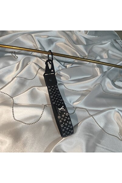 CEBECİOTO Breloc din pânză de 19 cm, negru cu model alb, accesoriu auto-moto ...