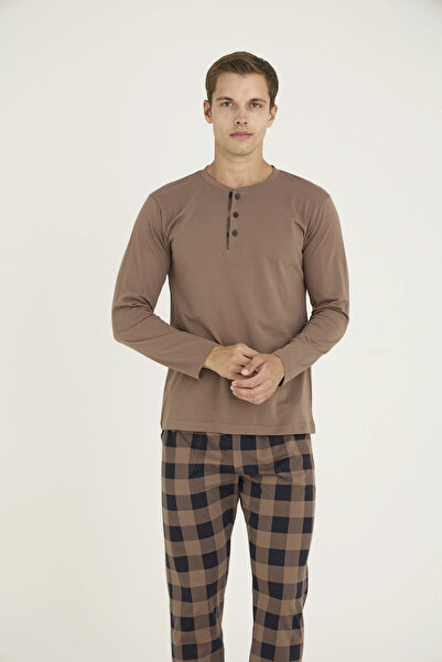 Kocabey 9221 Men's Midi Collar Pajama Set