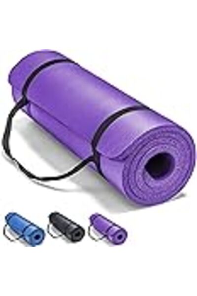 sky -سجادة يوجا TOUCH غير قابلة للانزلاق، سجادة يوجا مع حزام متضمن، سجادة تما...