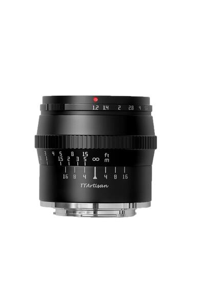 TTArtisan Obiectiv manual 50mm F1.2 negru pentru montură Canon EOS-M