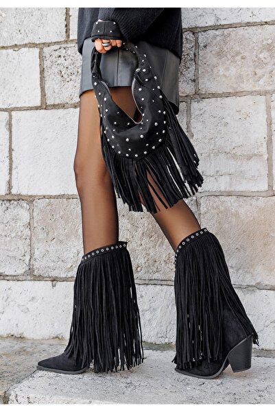 B T Shoes Καουμπόικες Μπότες Kendia Μαύρα