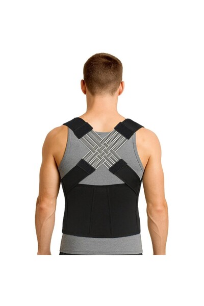 BK Commerce Anti-Hunchback Upright Posture Corrector - Adjustable & Breathable, Men & Women