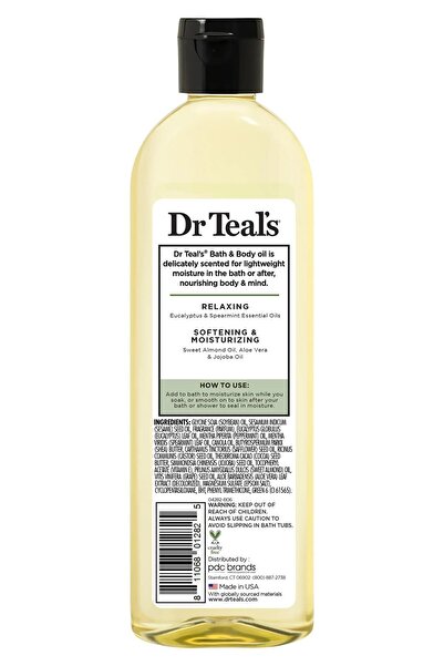 Dr Teals Dr.Teals Eucalyptus and Mint Extract Moisturizing Bath and Body Oil 260ml