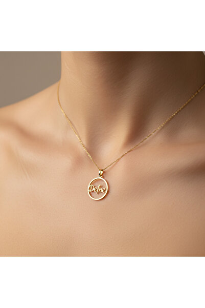 TabiTela 8 ayar altın kolye ucu Defne GM9349 1 gr