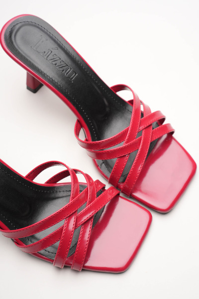 Lizzu Women's Strappy Design Heeled Slippers Core