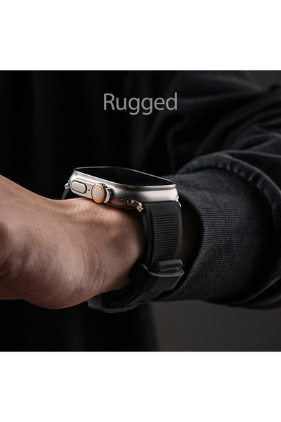 ceptego Apple Watch Compatible Series 1/2/3/4/5/6/Se/7/8/9 S10-11 and 49Mm-45Mm-44Mm-42Mm Rugged Silicone Band