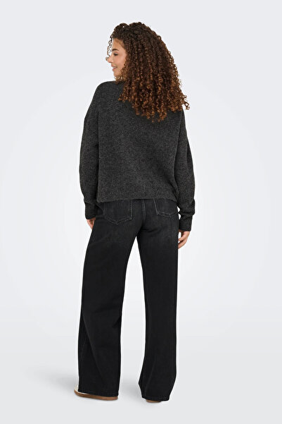 ONLY Onlrenata Wool Blend Regular Fit Star Pattern Sweater Sweater 15353062