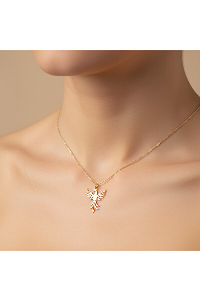 TabiTela 14 ayar altın kolye ucu anka kuşu GM7768 0.5 gr